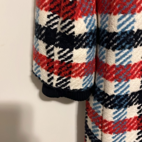 Banana Republic Italian plaid stadium coat   LIKE NEW! Worn once 1/2 tag on - Picture 11 of 13